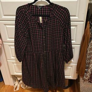 Brand new Madewell flannel dress